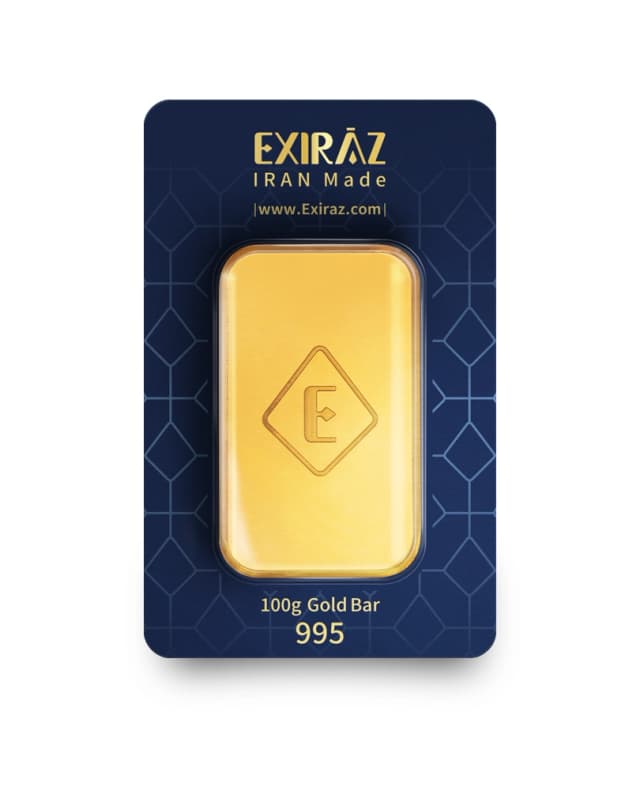 شمش 100 گرمی اکسیراز عیار 995