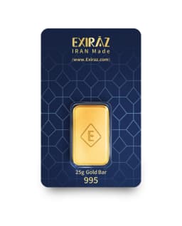 شمش 25 گرمی اکسیراز عیار 995